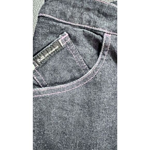 Dolce & Gabbana Women's Bootcut Jeans Casual Blue Denim Dark Wash Size 28x42 - Picture 4 of 15